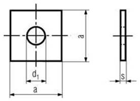 DIN 436 Square Washers