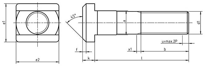 DIN 787 T Slot Bolts