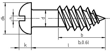 Slotted Round Head Wood Screws