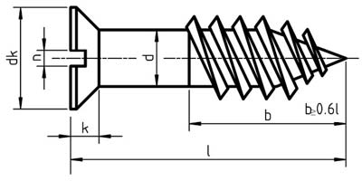 Senk Head Wood Screws