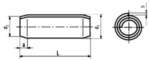 ISO 8750 Spiral Span Pins